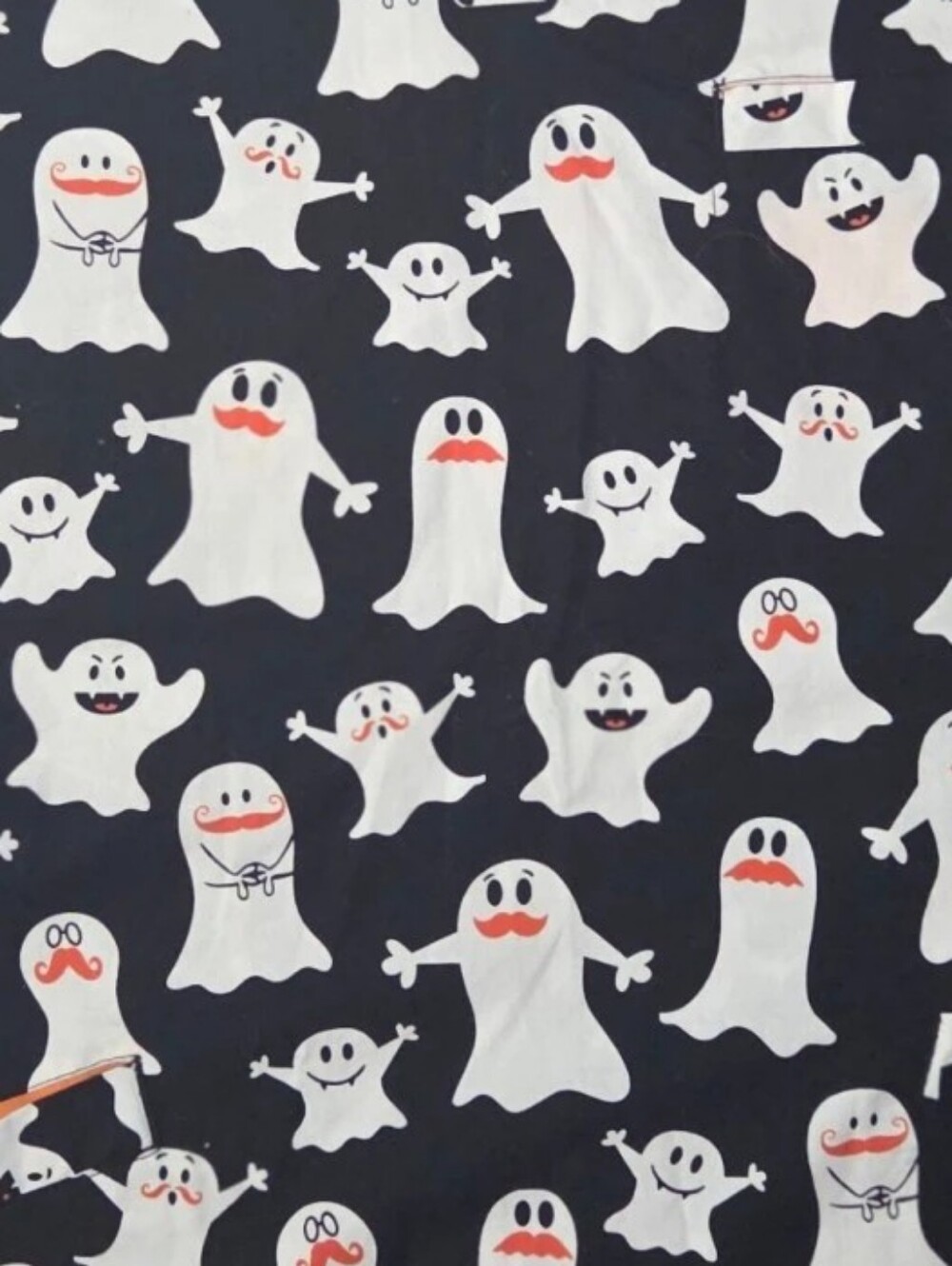 White Cross Ghosts Scrub Top - Picture 2 of 2